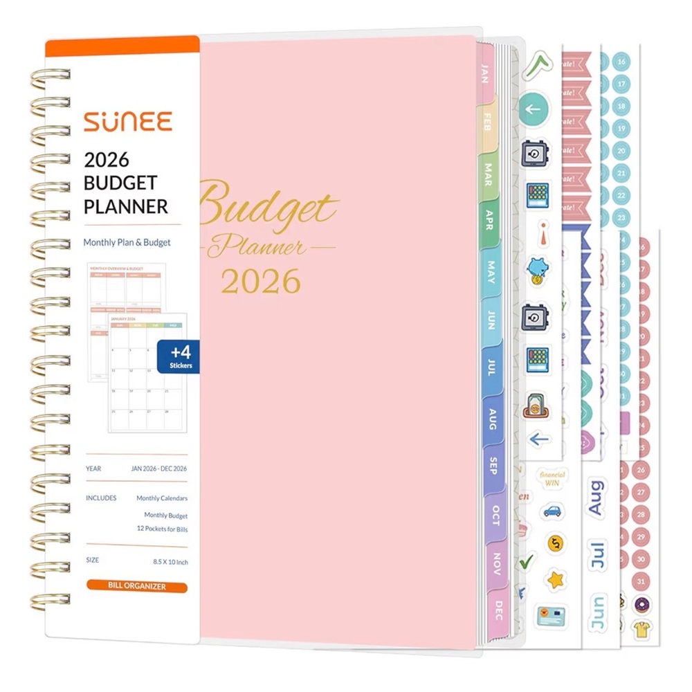 SUNEE 2026 Pink Budget Planner